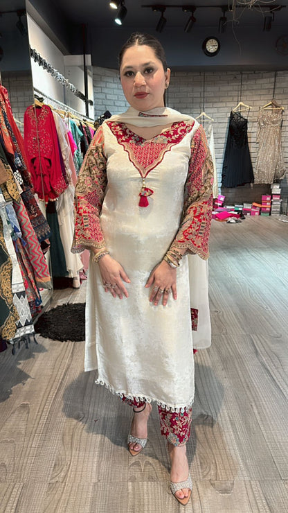 New Bano Embroidered suit