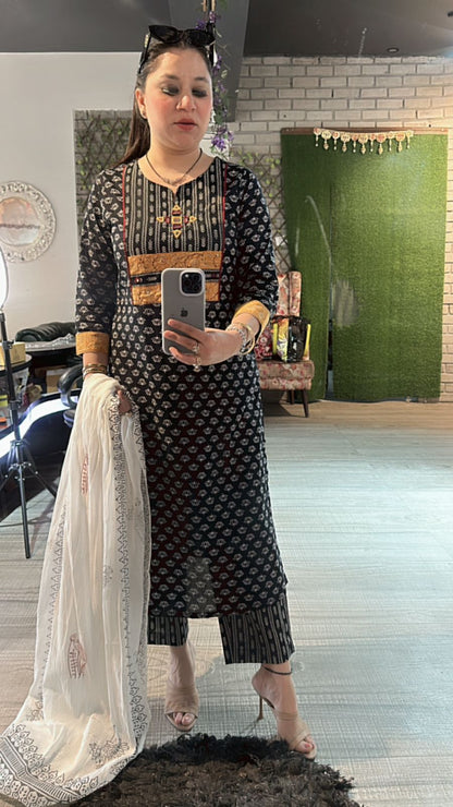 Ajmer Block print suit