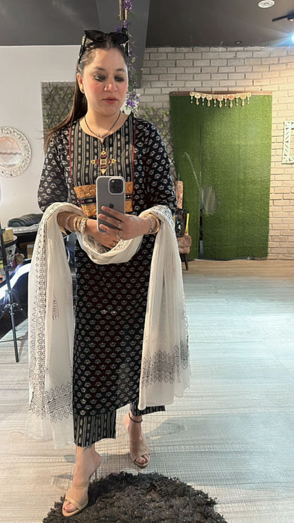 Ajmer Block print suit