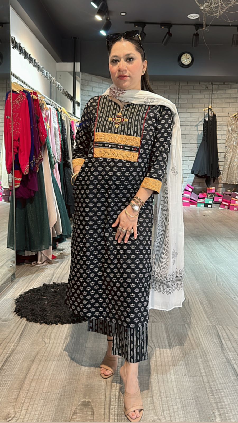 Ajmer Block print suit