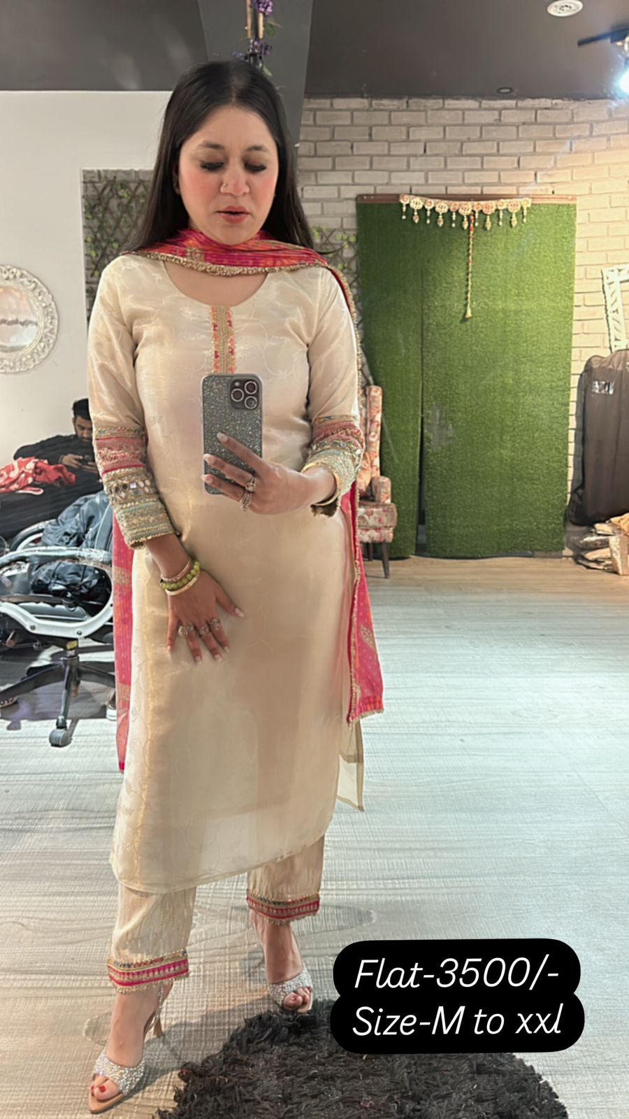 Satrangi Mirror Designer suit