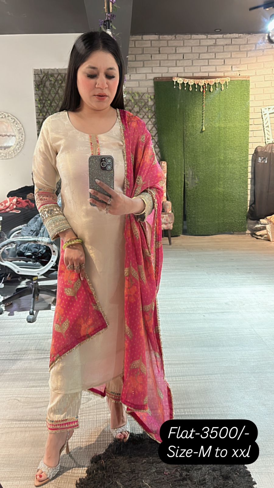 Satrangi Mirror Designer suit