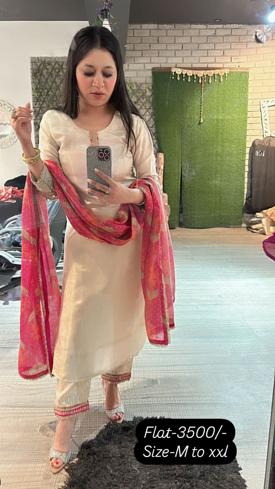 Satrangi Mirror Designer suit