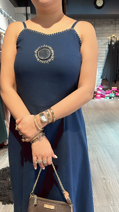 Zeenat Blue Mirror cordset