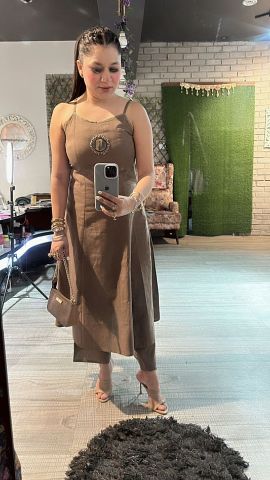 Zeenat coffee Mirror cordset