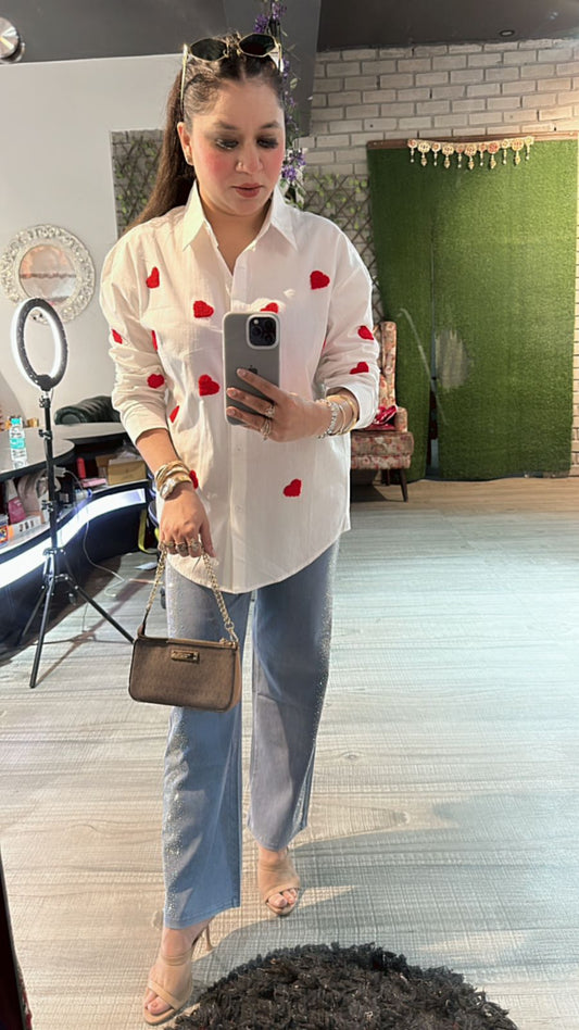 White Red Heart ♥️ Shirt