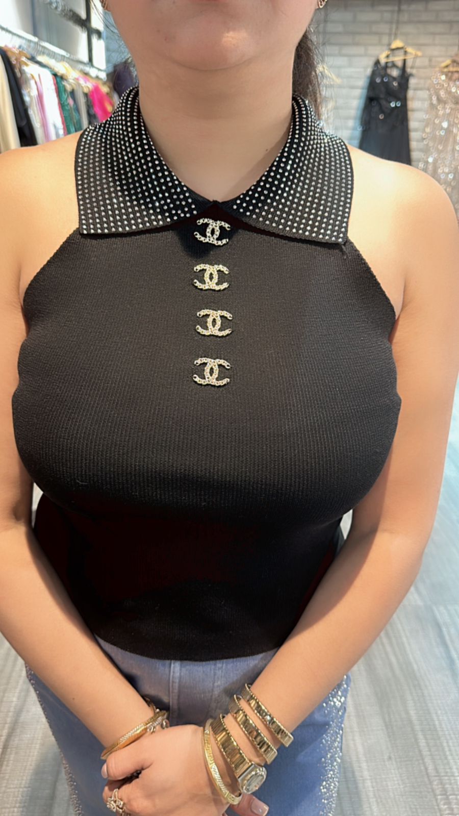 Chanel Halter Neck Top