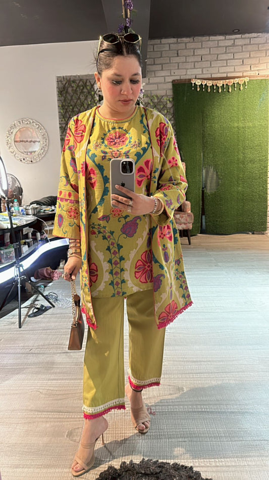 Azaa Lime jacket cordset
