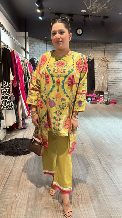 Azaa Lime jacket cordset