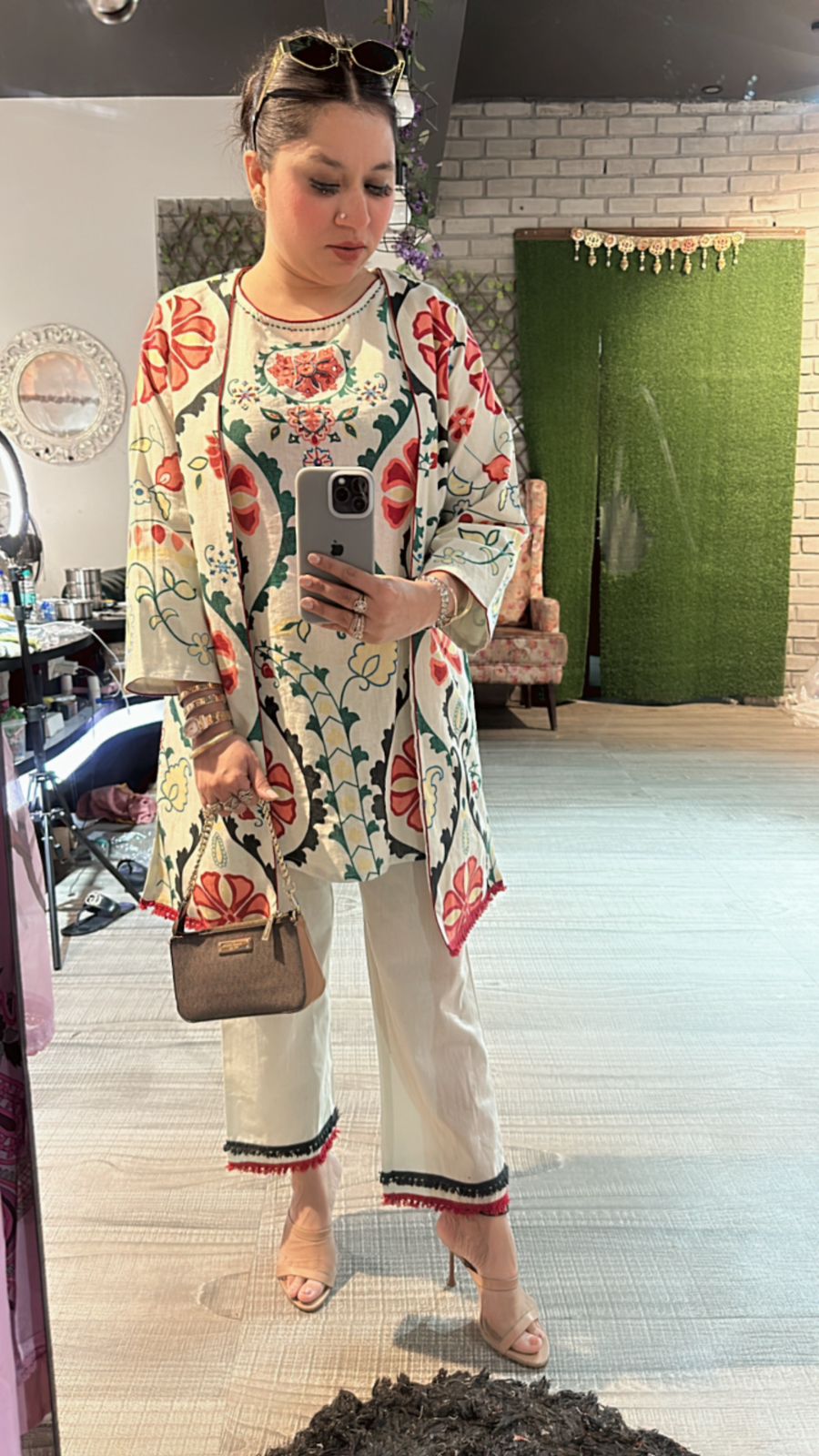 Azaa ivory jacket cordset