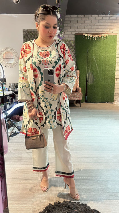 Azaa ivory jacket cordset