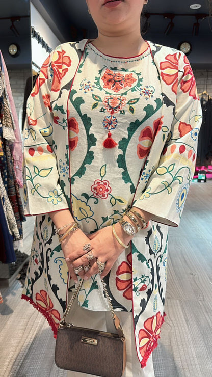 Azaa ivory jacket cordset