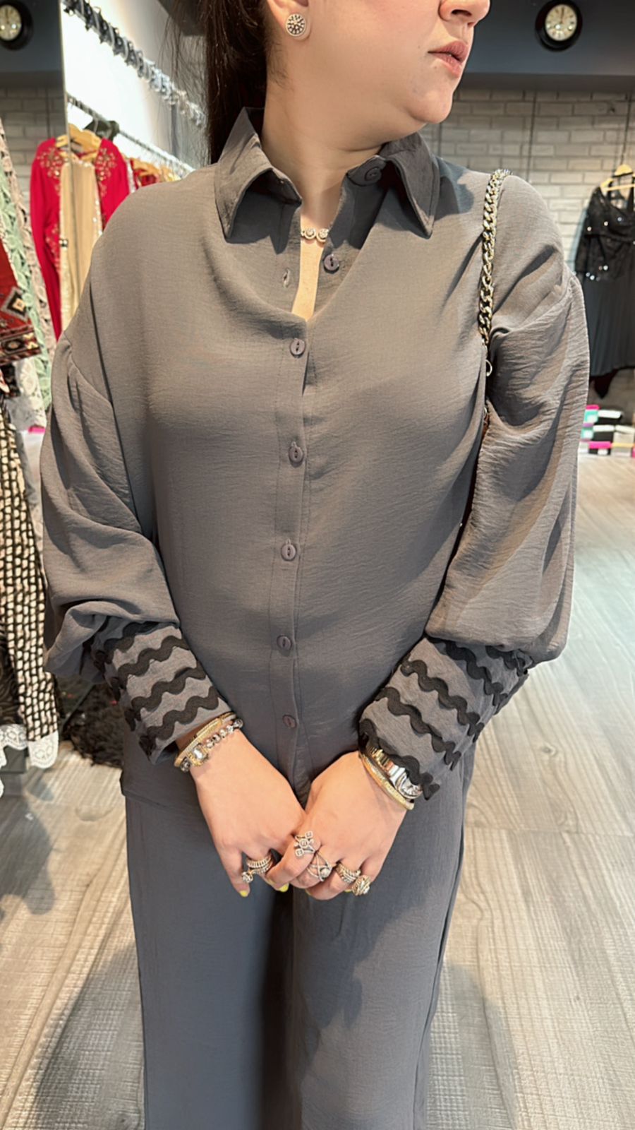 Twitter Grey cordset