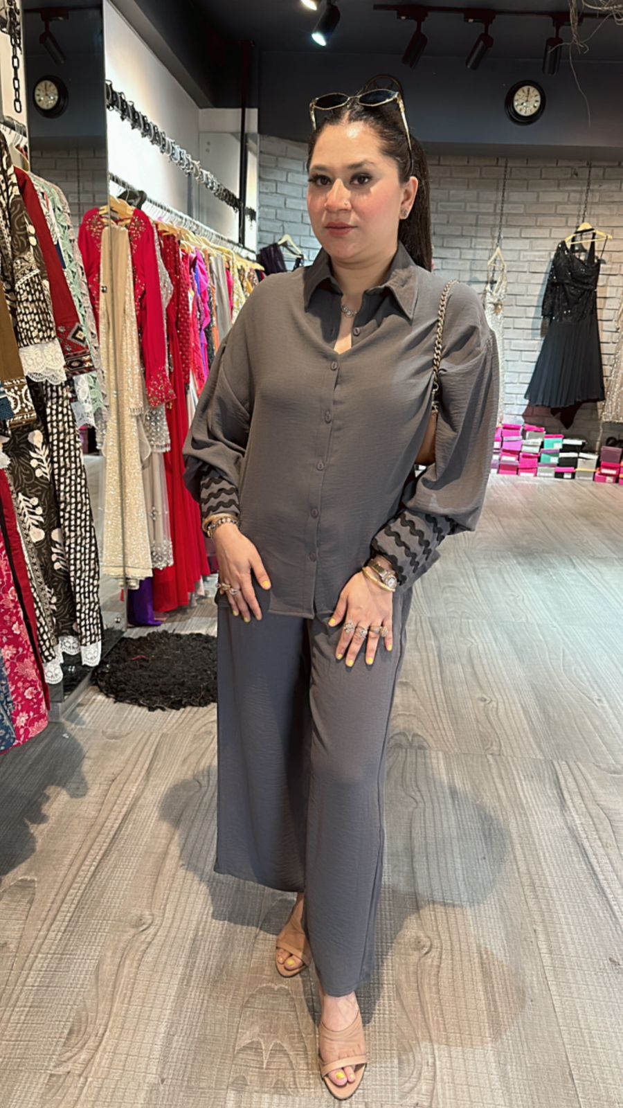 Twitter Grey cordset