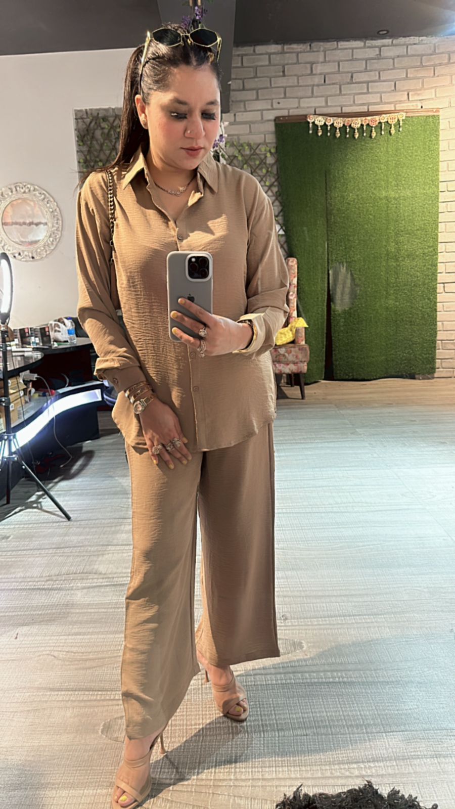 Facebook Beige cordset