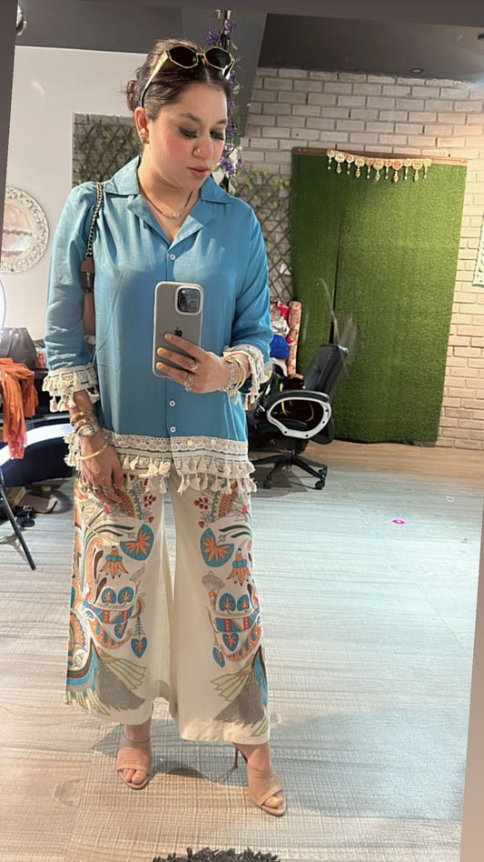 Jhilmil printed pants cordset