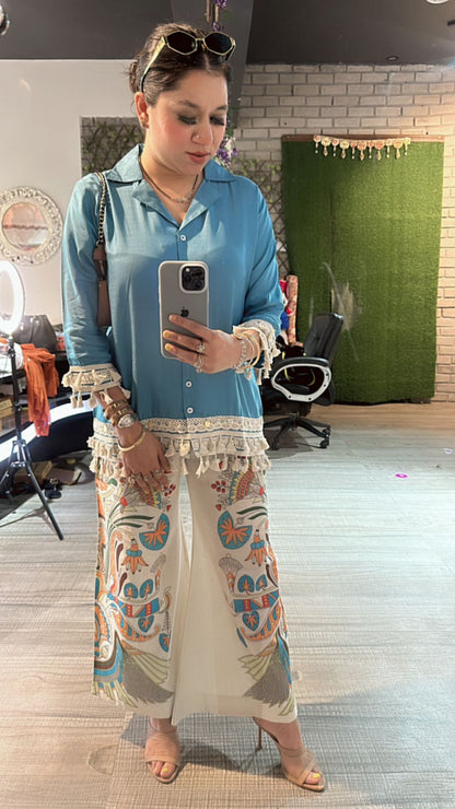 Jhilmil printed pants cordset