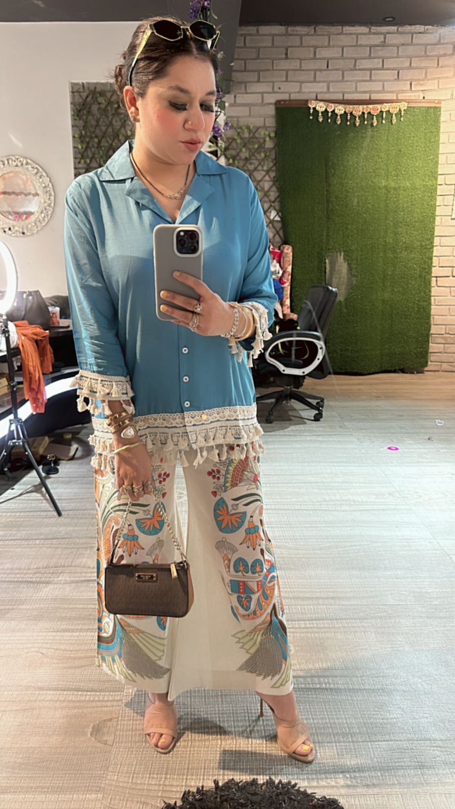 Jhilmil printed pants cordset