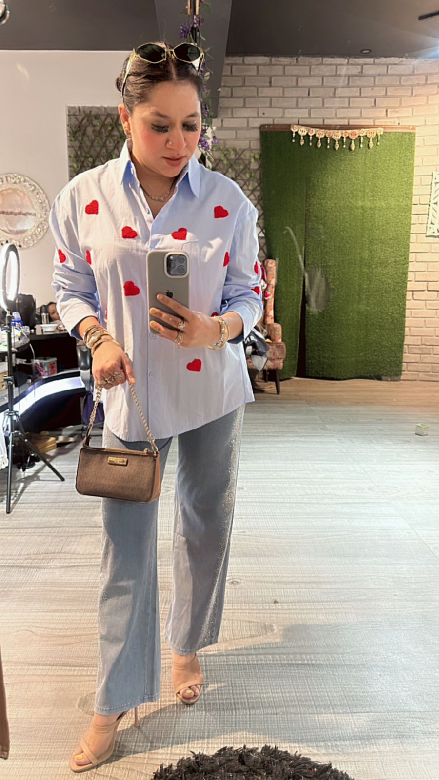 Blue Red Heart ❤️ Shirt