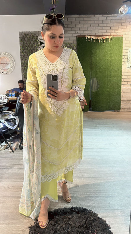ISKCON Neon Cotton suit