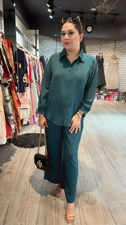 Puzzle Teal Blue cordset