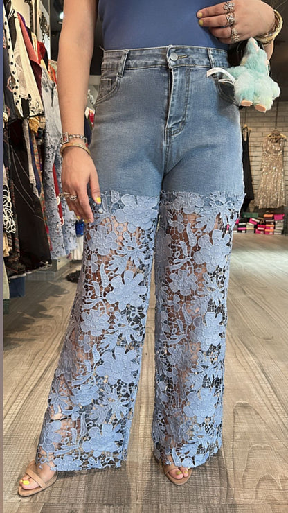 Lace wale Denim (Stretchable)