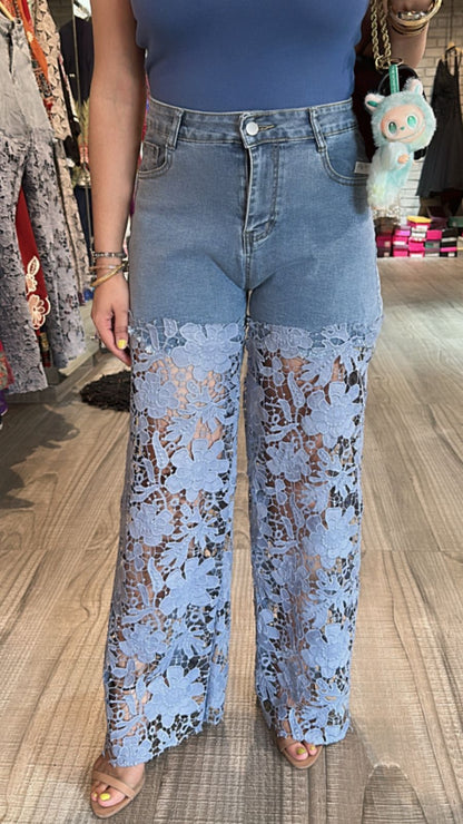 Lace wale Denim (Stretchable)