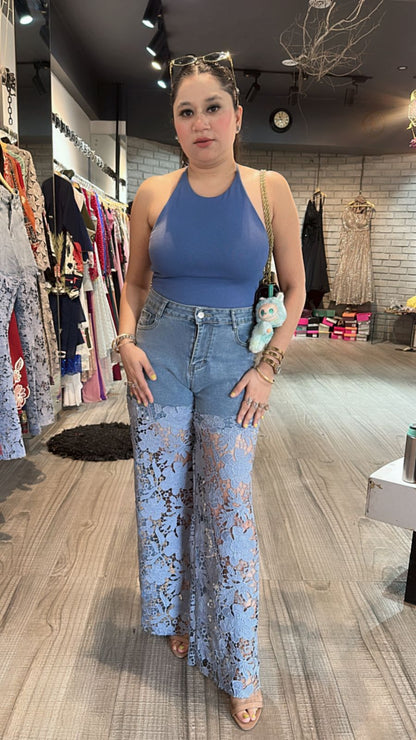 Lace wale Denim (Stretchable)