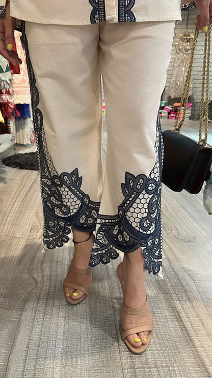 Chime ivory Blue cordset