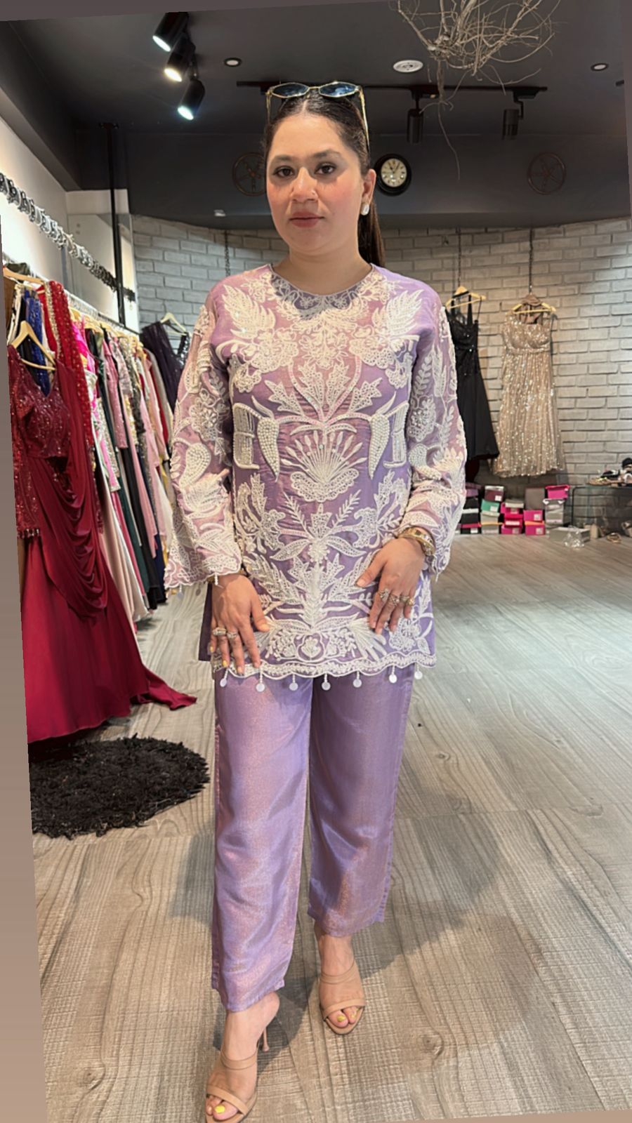 Lakmé Lavender Pearl cordset