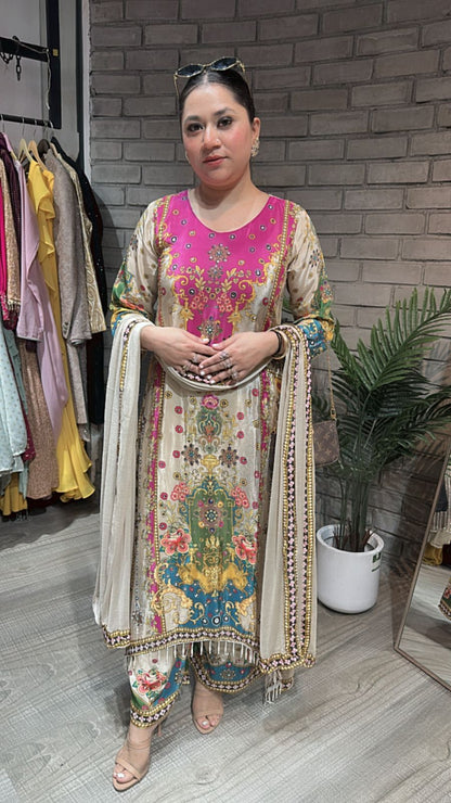 Paisley Digital Print suit