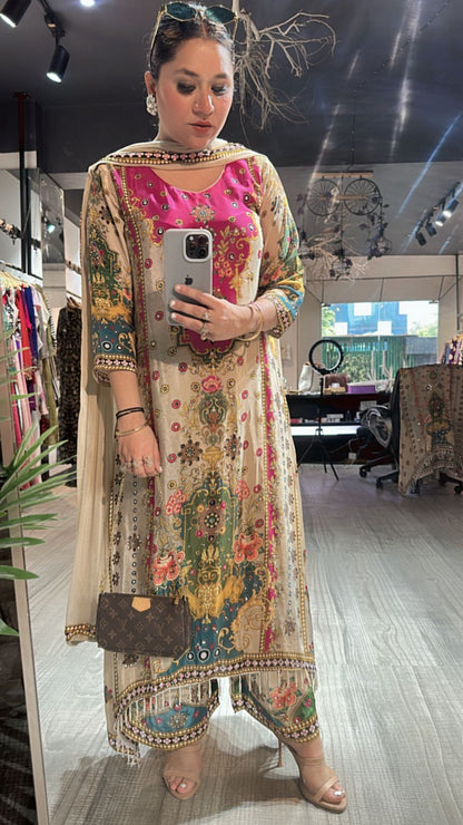 Paisley Digital Print suit
