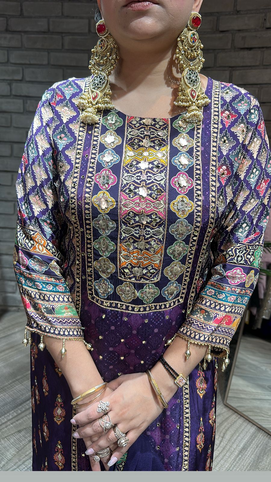 Jamun Digital print suit