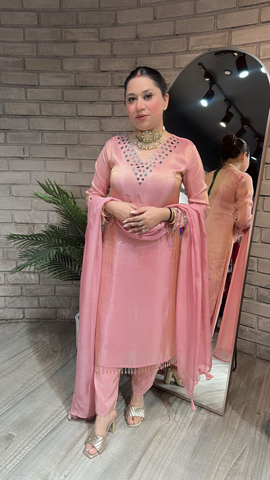 Guru ji Birthday pink Suit