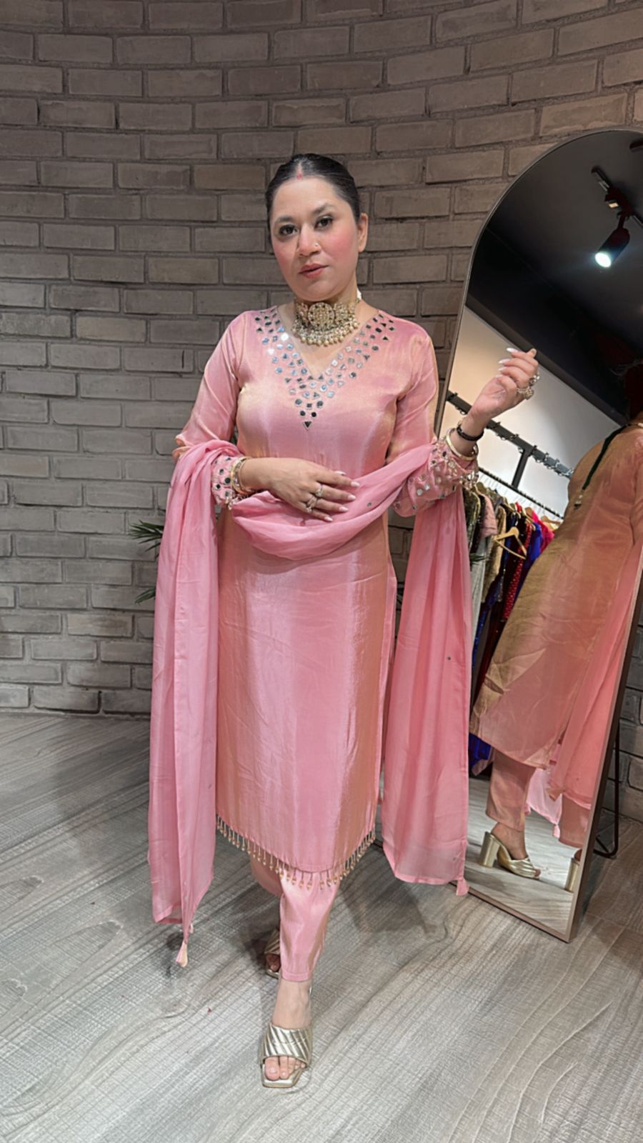 Guru ji Birthday pink Suit