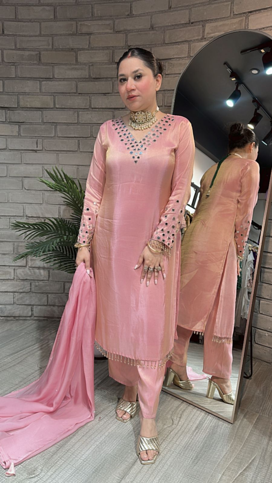 Guru ji Birthday pink Suit