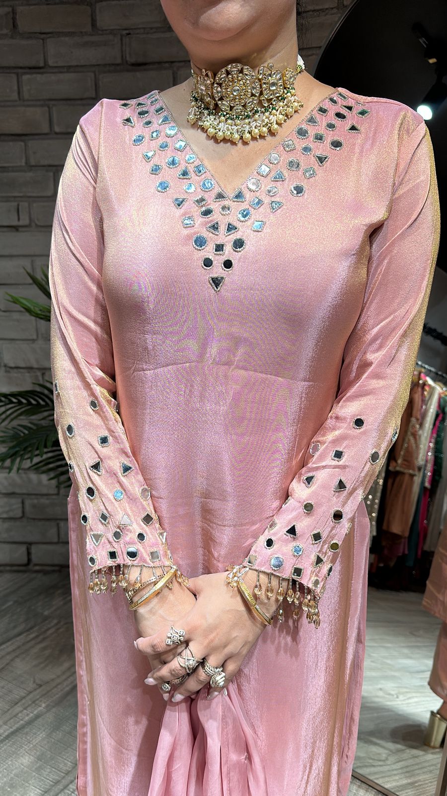 Guru ji Birthday pink Suit