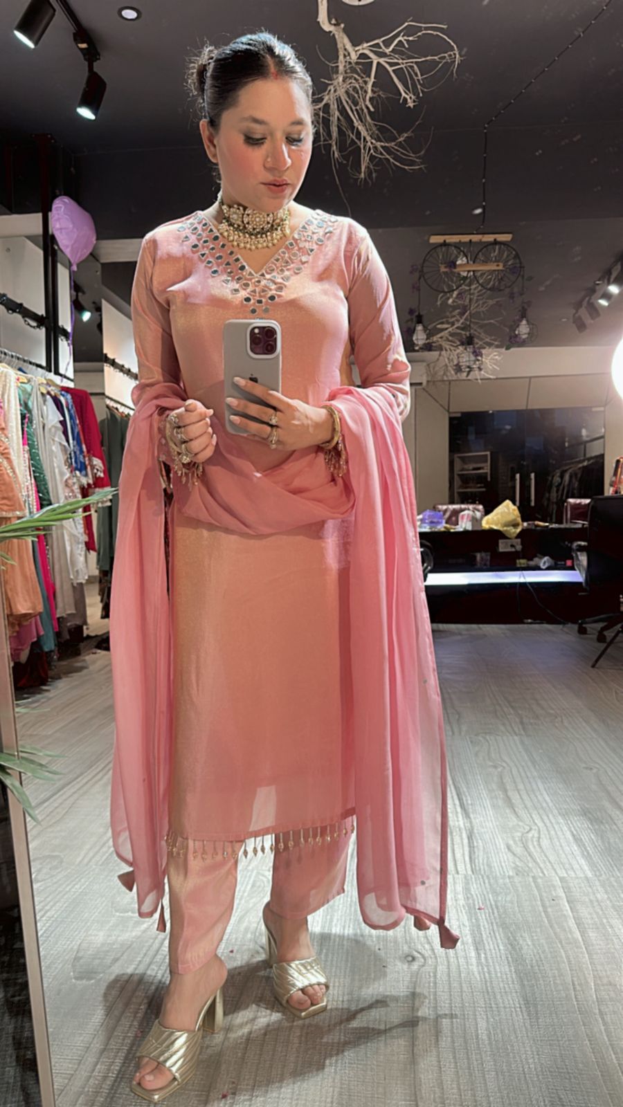 Guru ji Birthday pink Suit