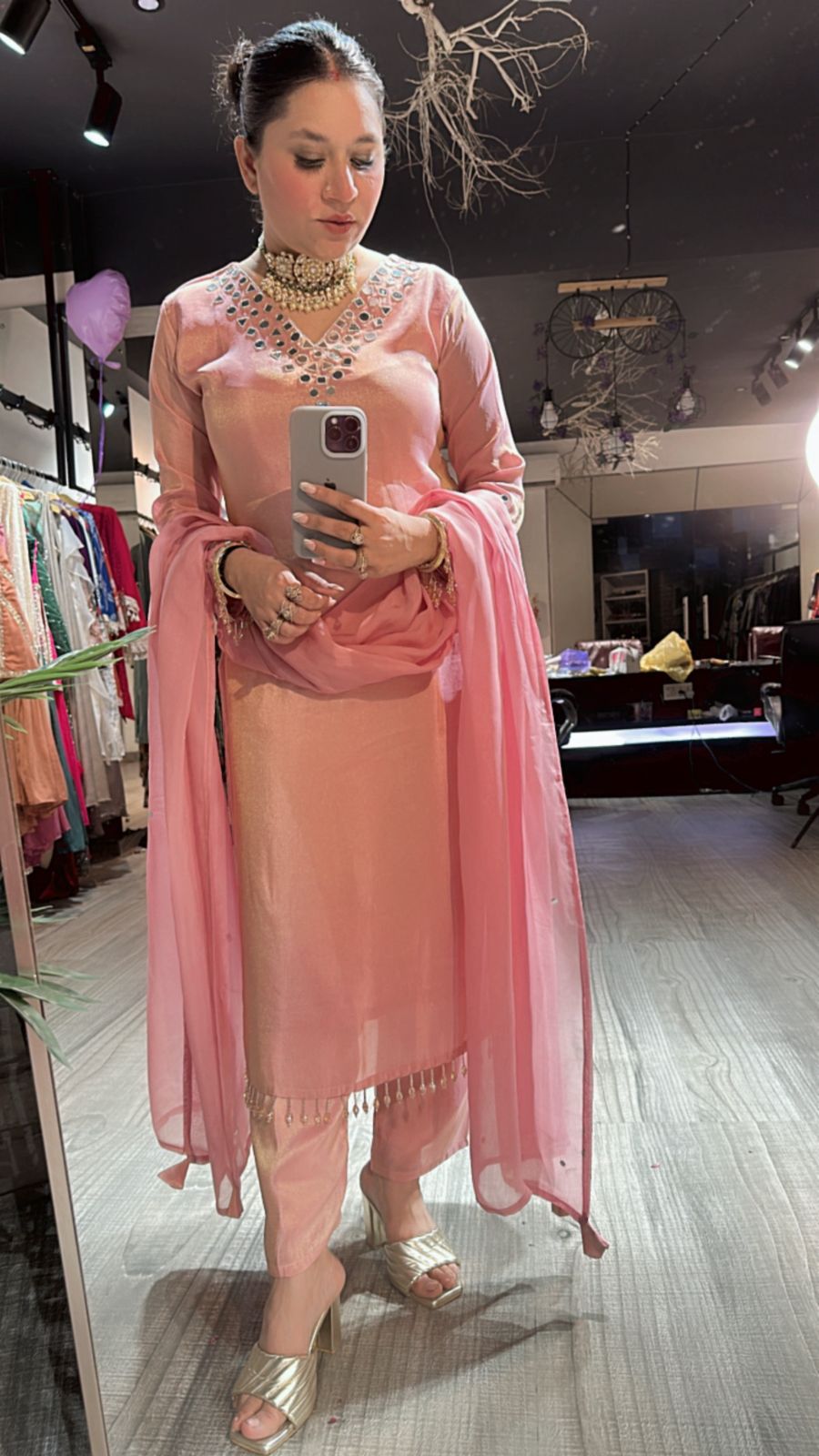 Guru ji Birthday pink Suit