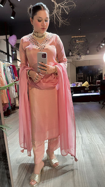 Guru ji Birthday pink Suit