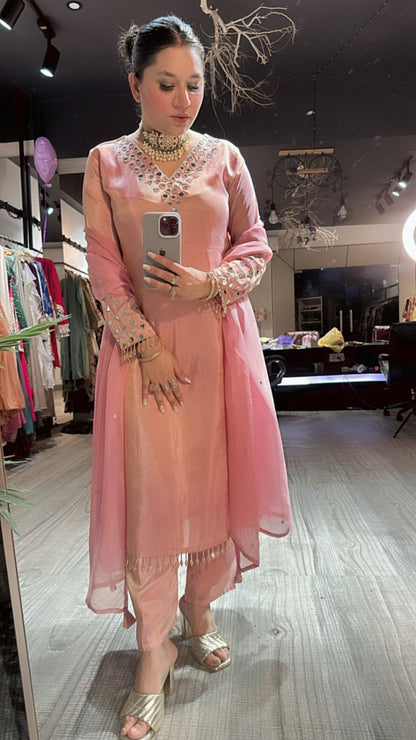 Guru ji Birthday pink Suit