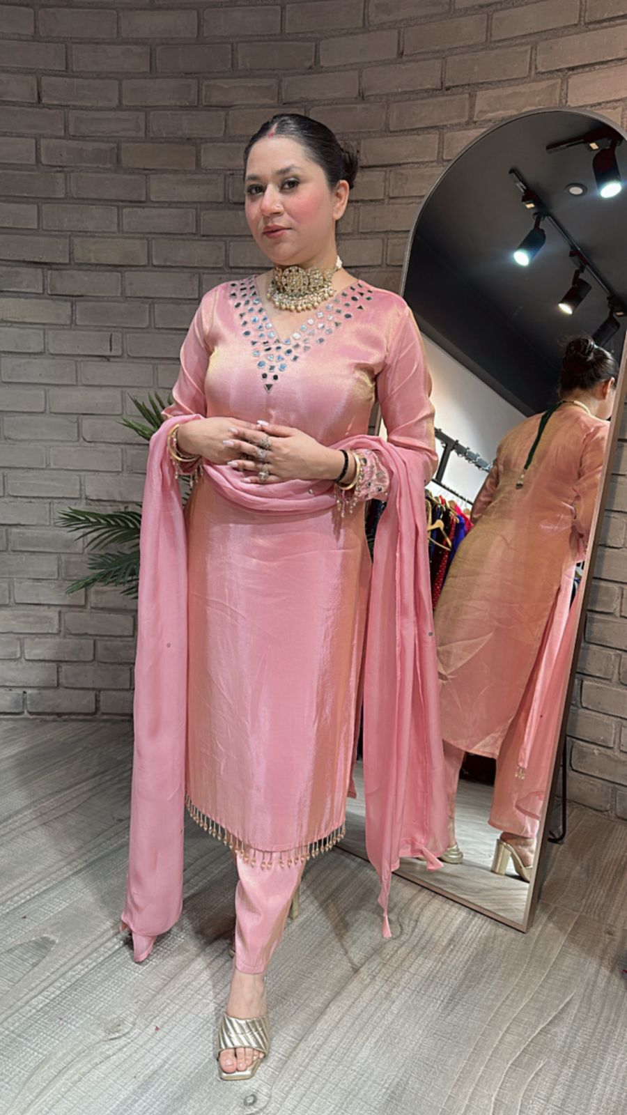 Guru ji Birthday pink Suit