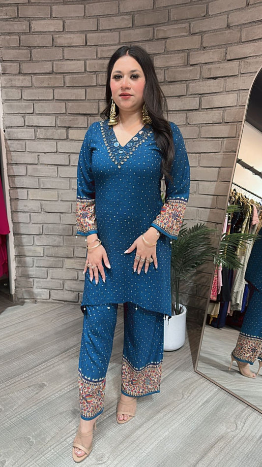 Bani Thani Teal Blue cordset