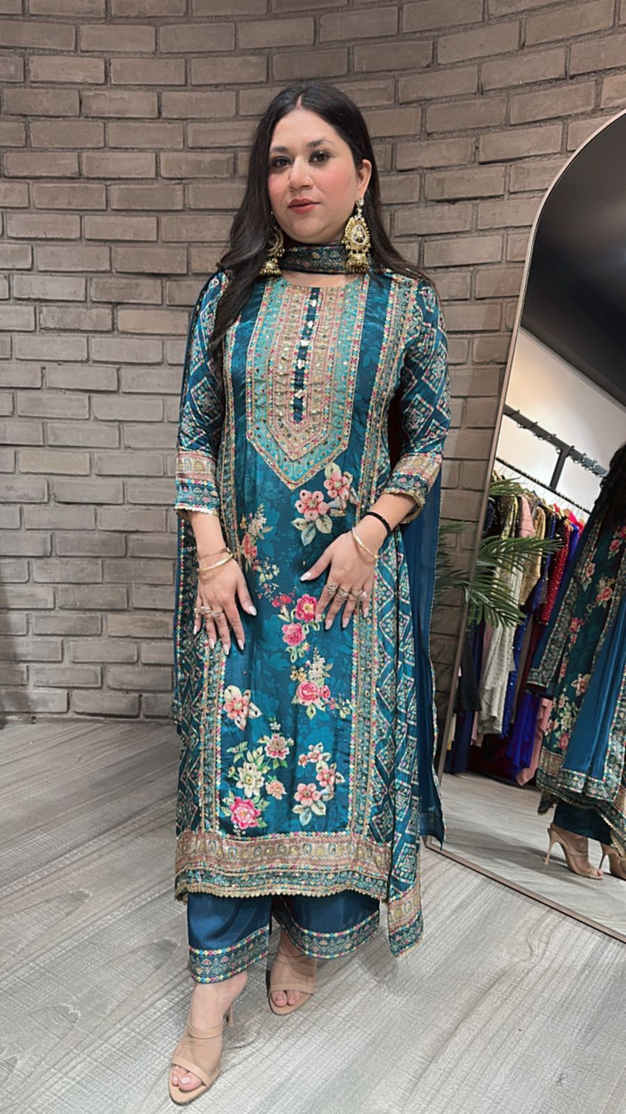 Nargis Aline Digital print suit