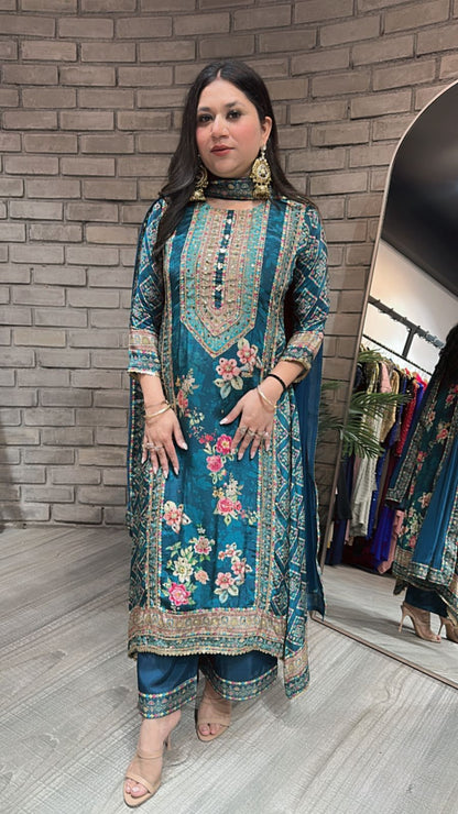 Nargis Aline Digital print suit