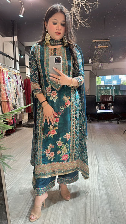 Nargis Aline Digital print suit