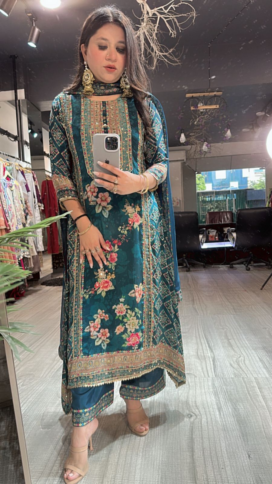 Nargis Aline Digital print suit