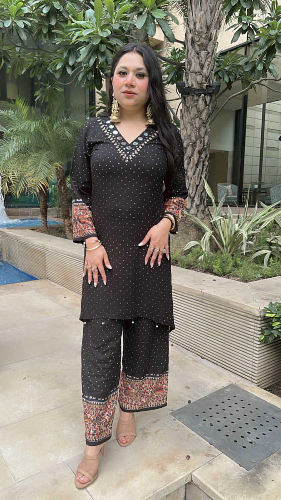 Bani Thani Black Blue cordset