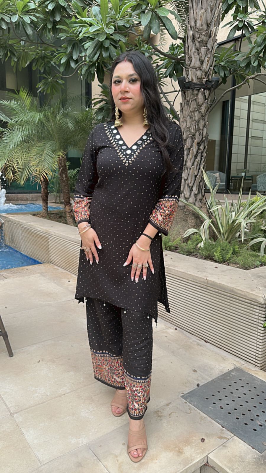 Bani Thani Black Blue cordset