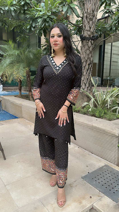 Bani Thani Black Blue cordset